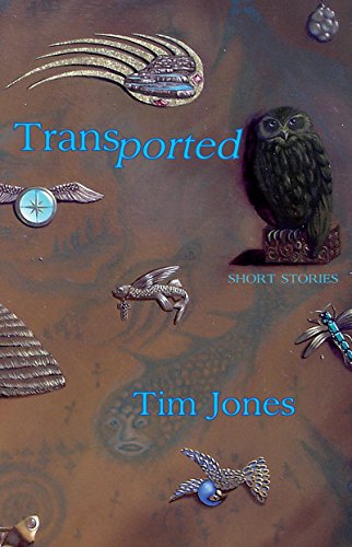 Transported cover has a range of items including an owl, a compass, a dragonfly. 